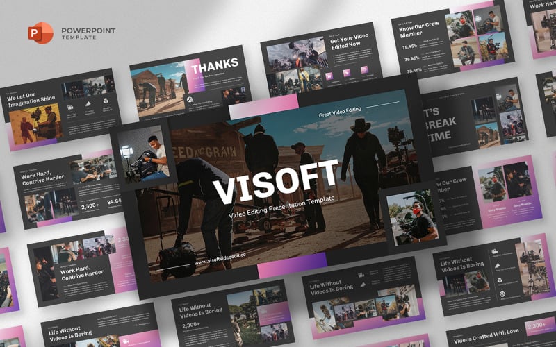 visoft video amp film powerpoint template original