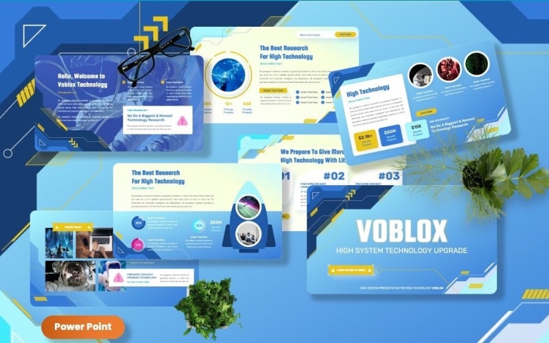 voblox tehcnology powerpoint templates original