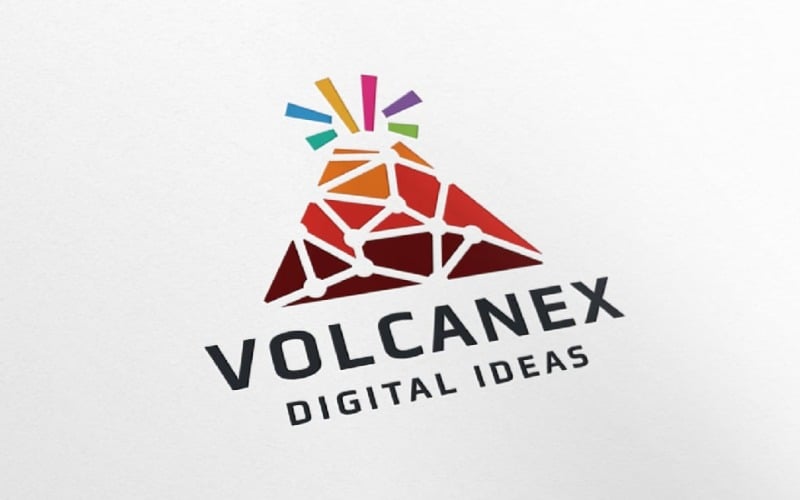 volcanex letter v pro logo original