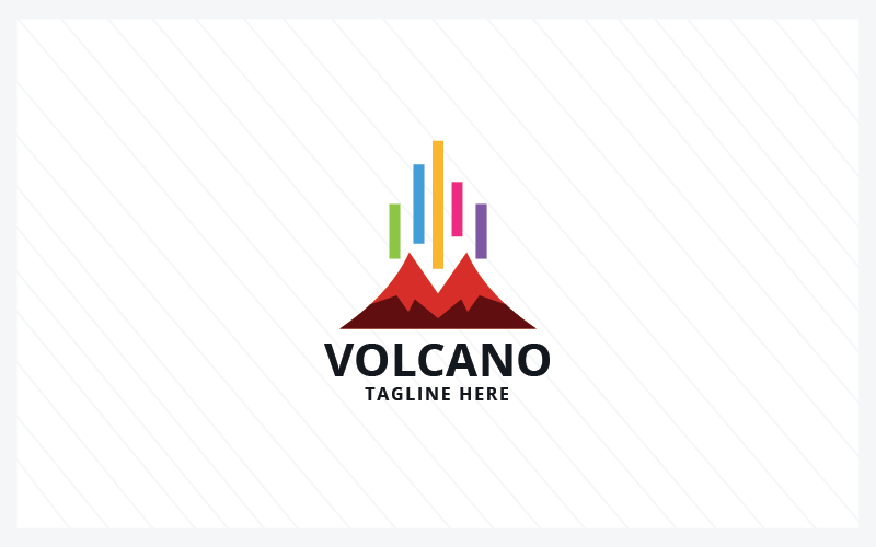 volcano letter v pro logo original