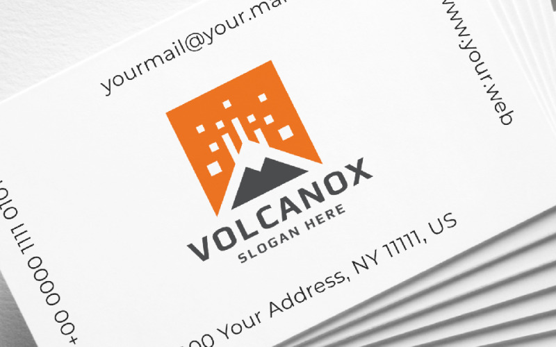 volcanox letter v professional logo original
