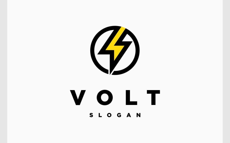 volt energy power lightning logo original