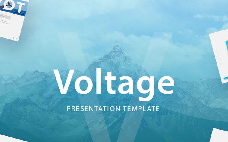 voltage business presentation powerpoint template original