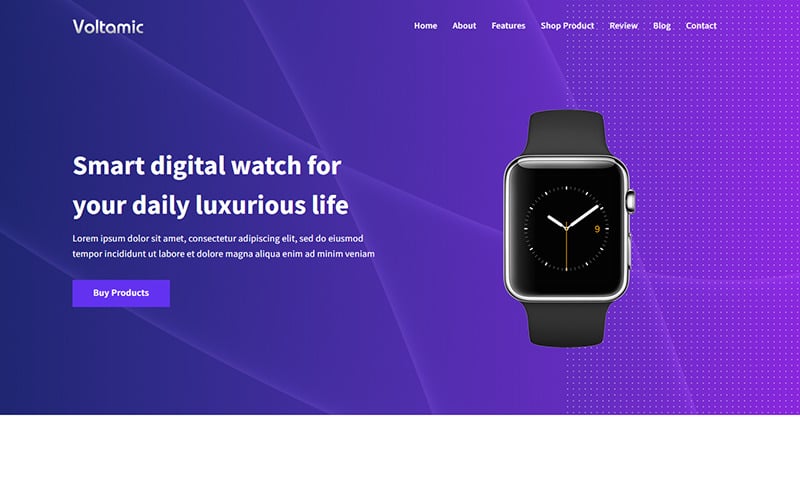 voltamic product landing page template original