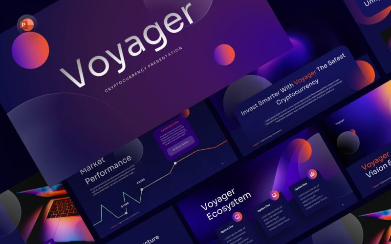 voyager cryptocurrency powerpoint template original