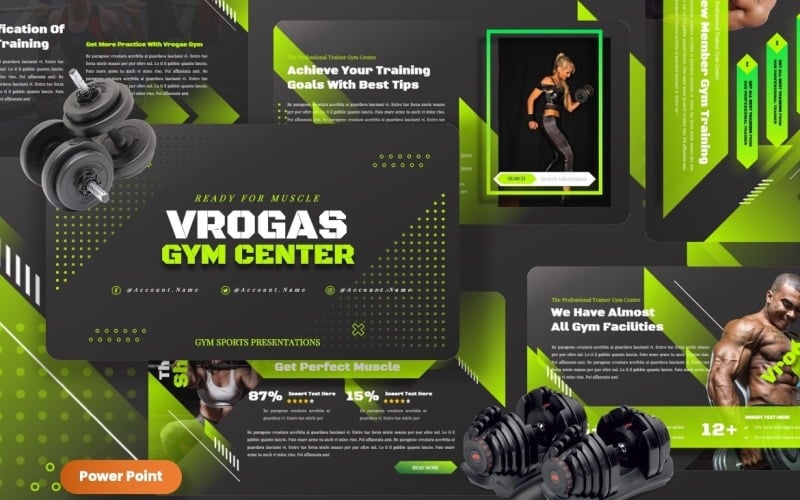 vrogas gym sports powerpoint templates original