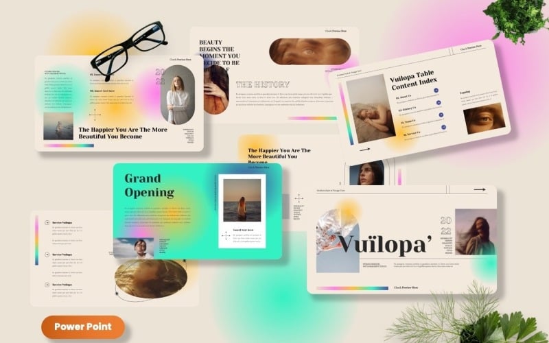 vuilopa creative gradient powerpoint template original