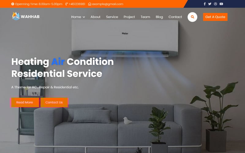wahhab ac rapair amp air conditional landing page template original