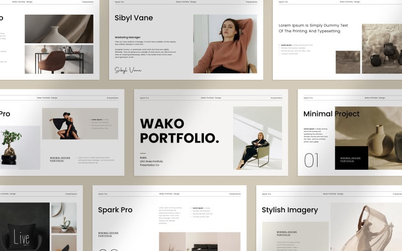 wako portfolio teamplate layout original