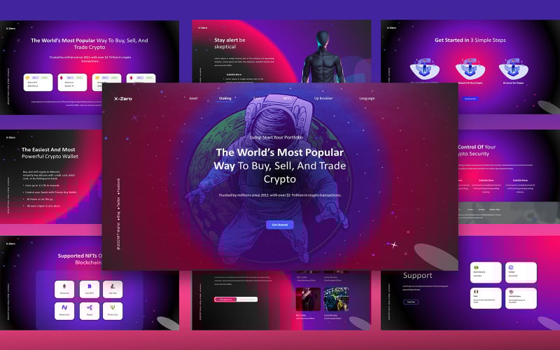 wallet nft x zero google slides template original