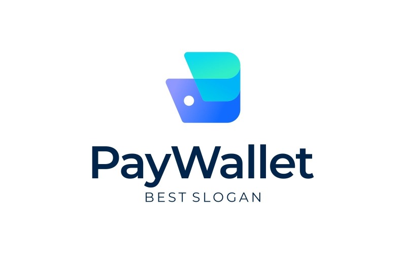 wallet payment digital colorful logo original