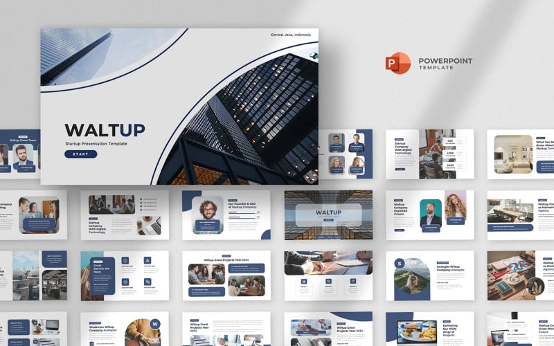waltup startup pitch deck powerpoint template original
