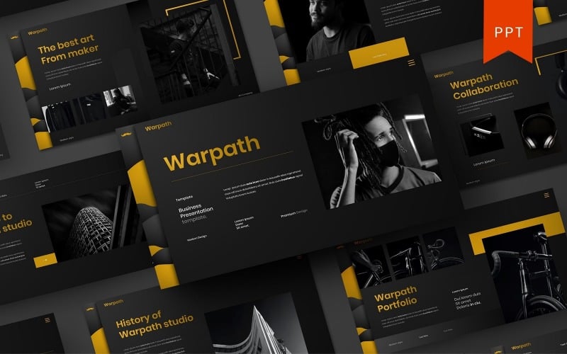warpath business powerpoint template original