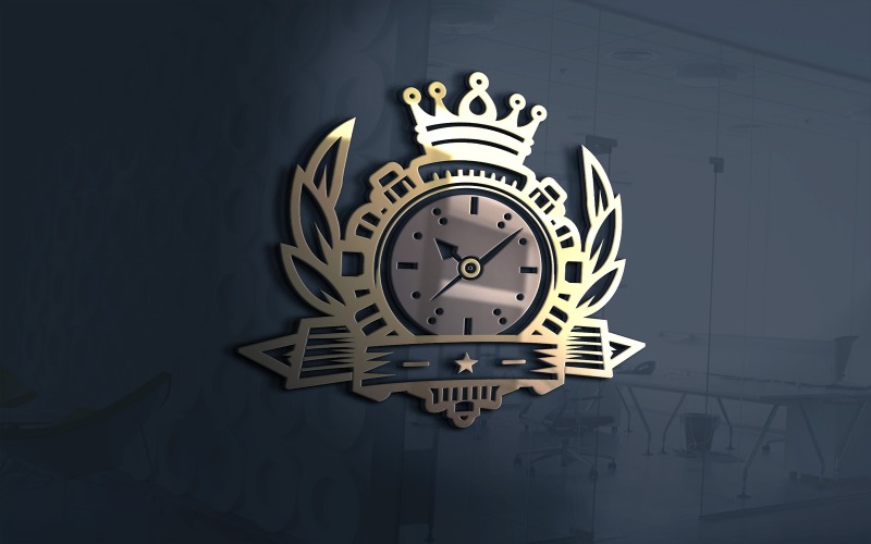 watch shop logo template vector original