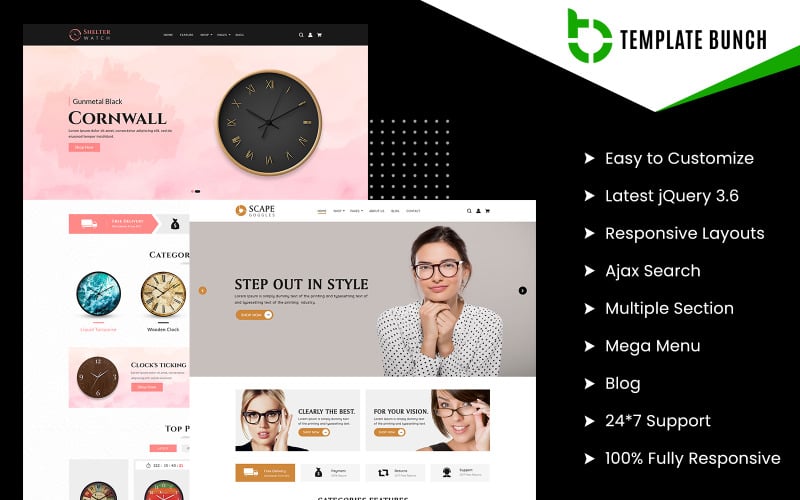 watch with goggles responsive prestashop theme for ecommerce original