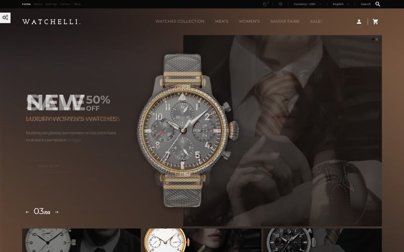 watchelli luxury watches store prestashop theme original