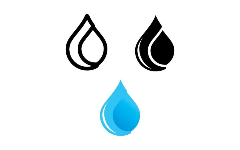 water drop logo template vector water icon design v original