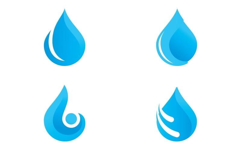 water drop logo template vector water icon design v original