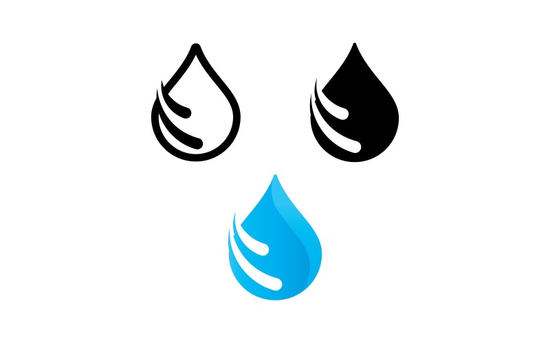 water drop logo template vector water icon design v original
