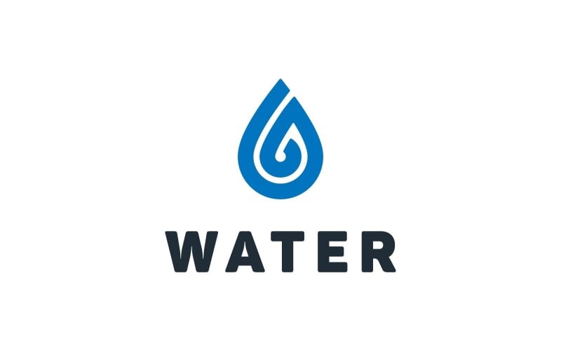 water drop raindrop logo design original