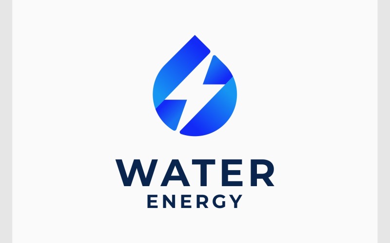 water energy modern gradient logo original