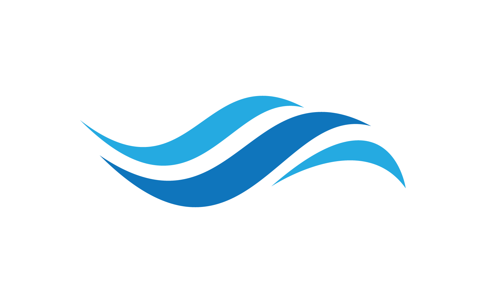 water wave illustration logo vector flat design original