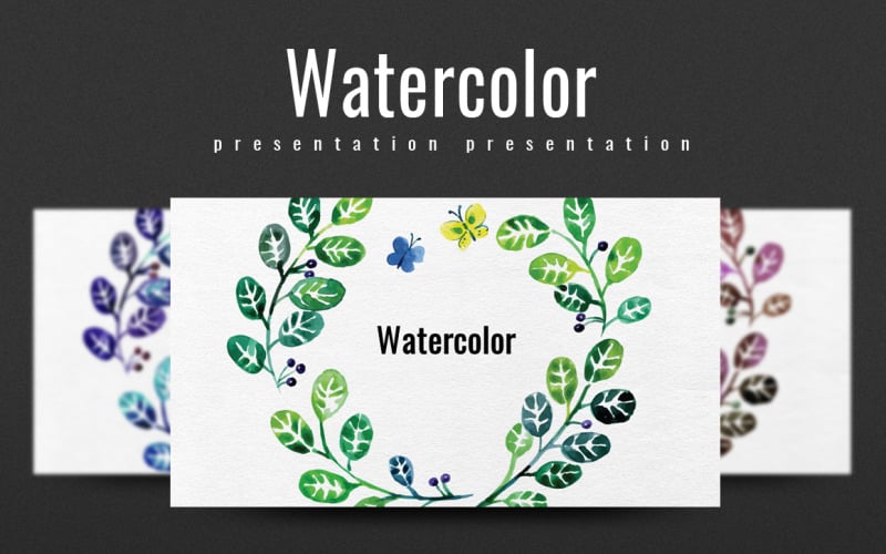 watercolor powerpoint template original
