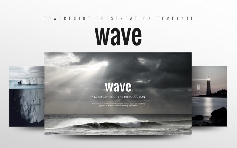 wave powerpoint template original