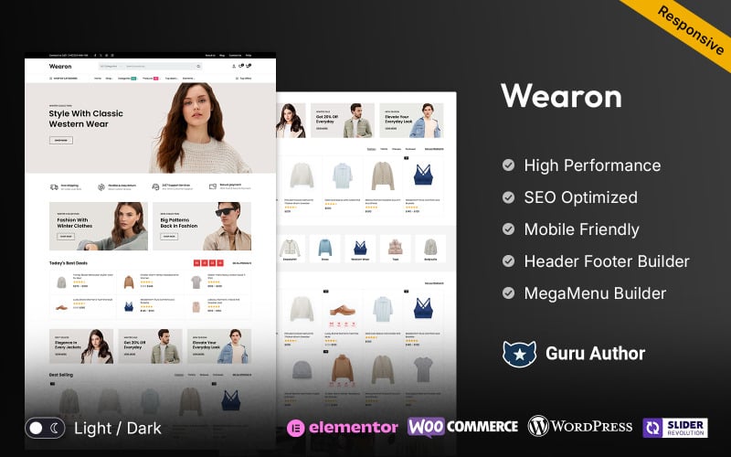 wearon fashion store and beauty multipurpose mega woocommerce theme original