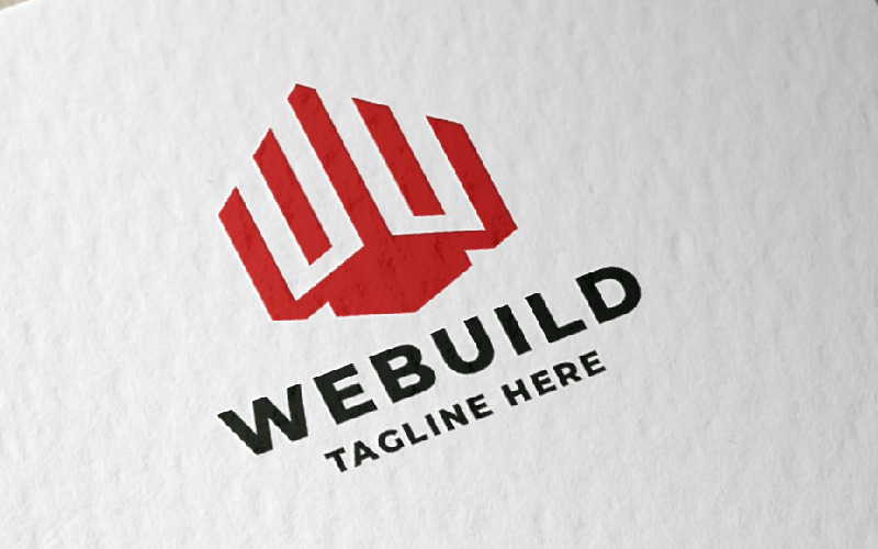 web build letter w pro logo template original