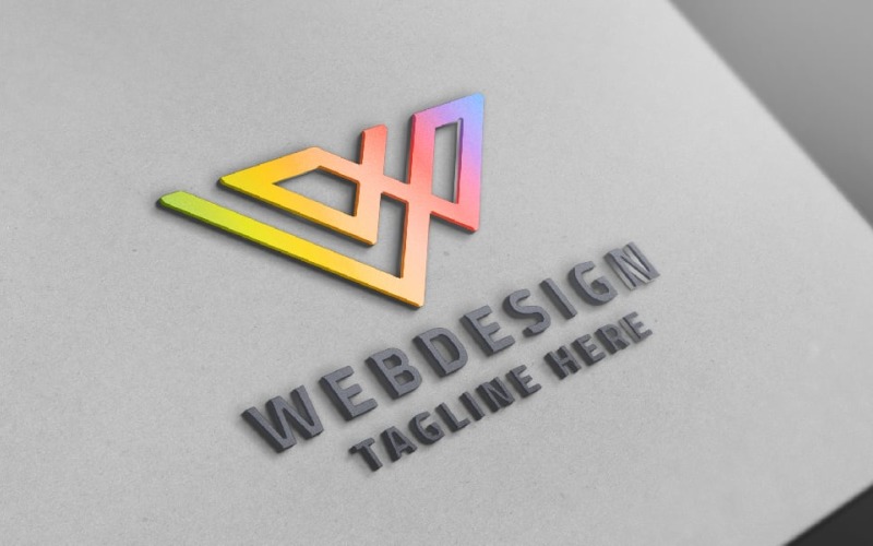 web design letter w pro branding logo original