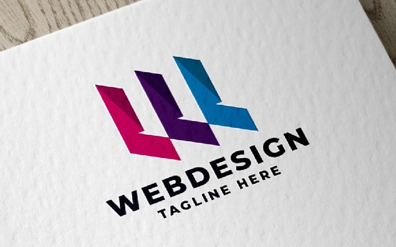 web design letter w pro logo template original