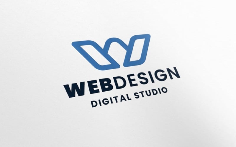 web design letter w pro logo original