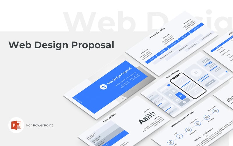web design proposal powerpoint template original