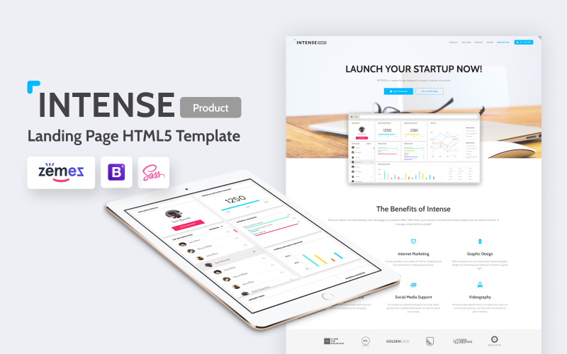 web developer landing page template original