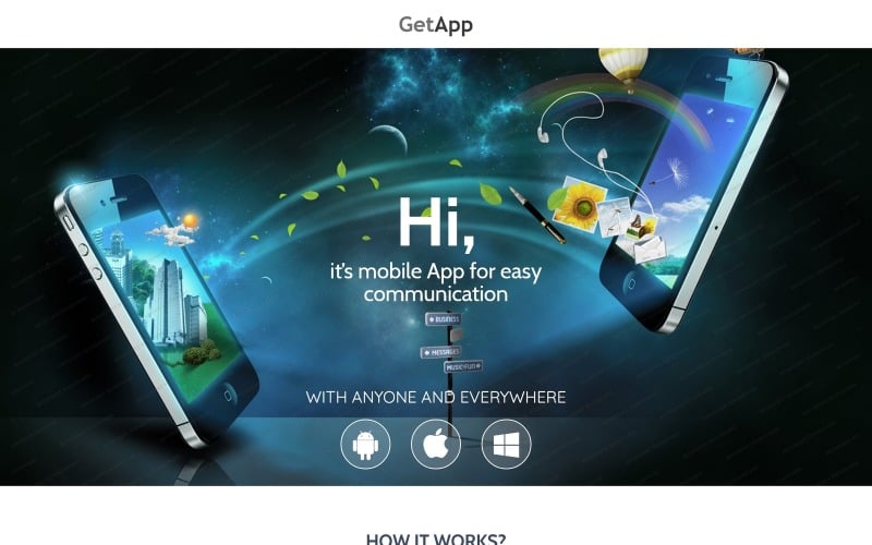 web development responsive landing page template original