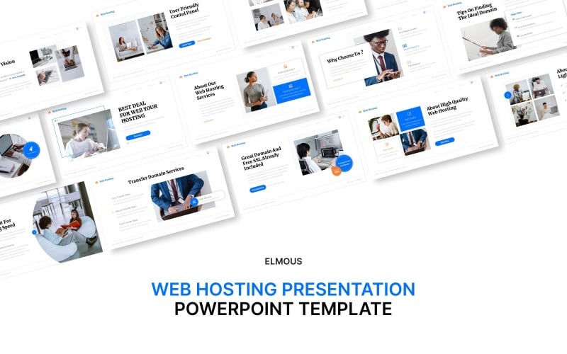 web hosting powerpoint template presentation original