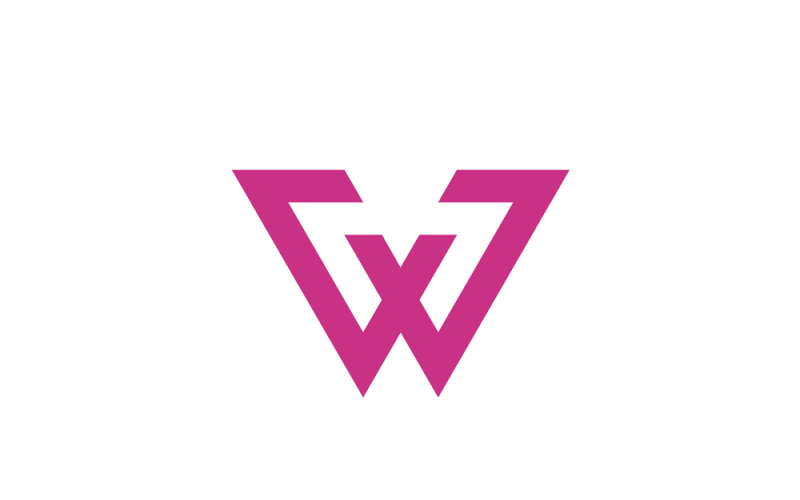 website letter w logo design template original