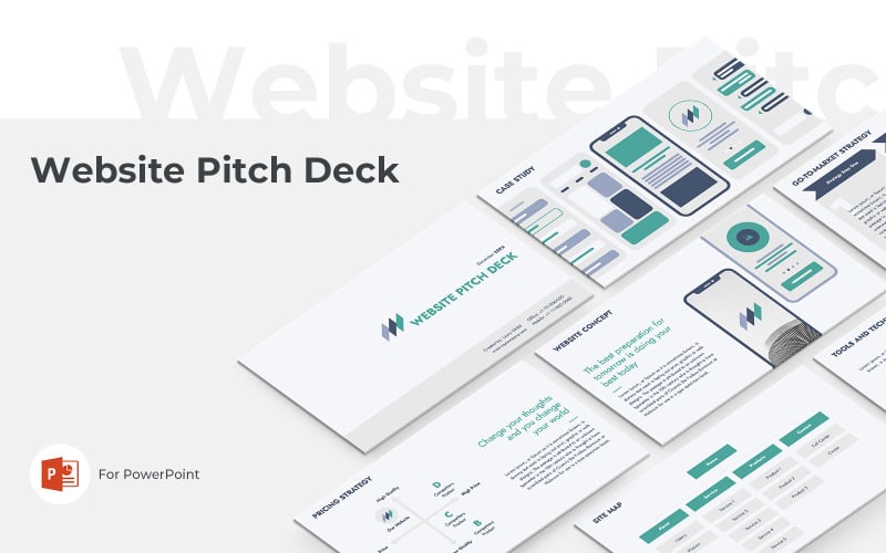 website pitch deck powerpoint presentation template original
