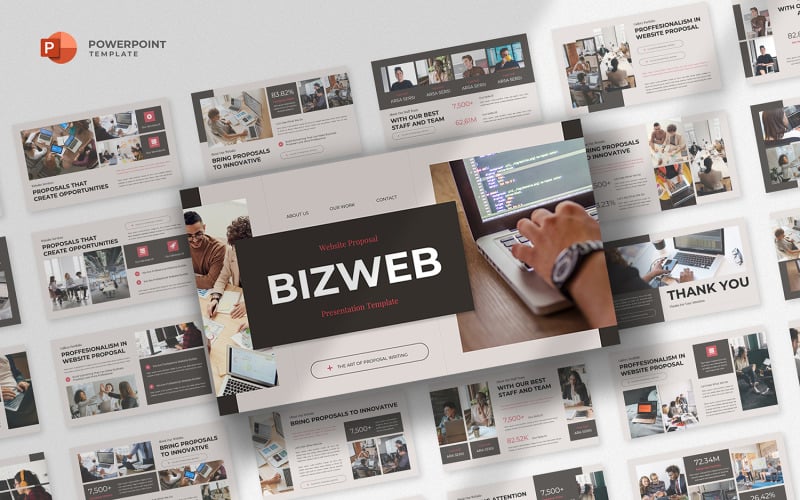 website proposal powerpoint template original