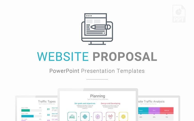 website proposal presentation powerpoint template original