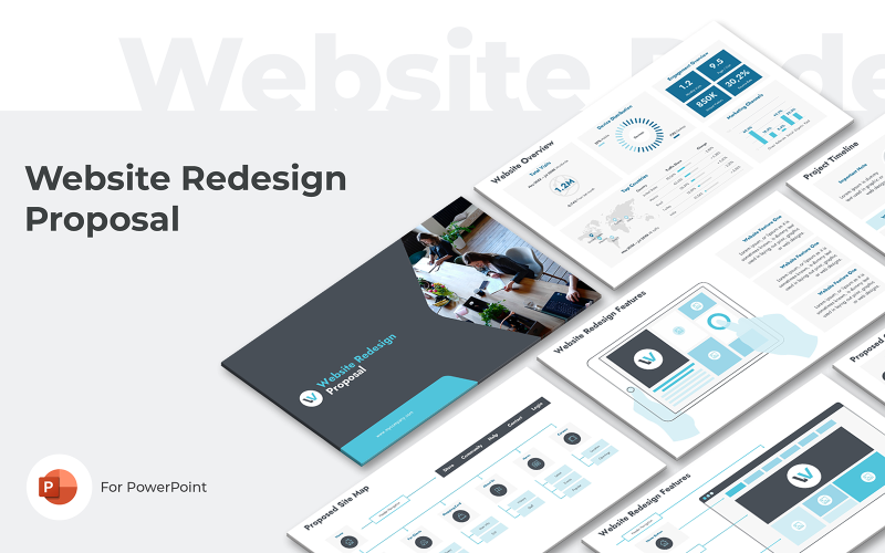 website redesign proposal powerpoint presentation template original
