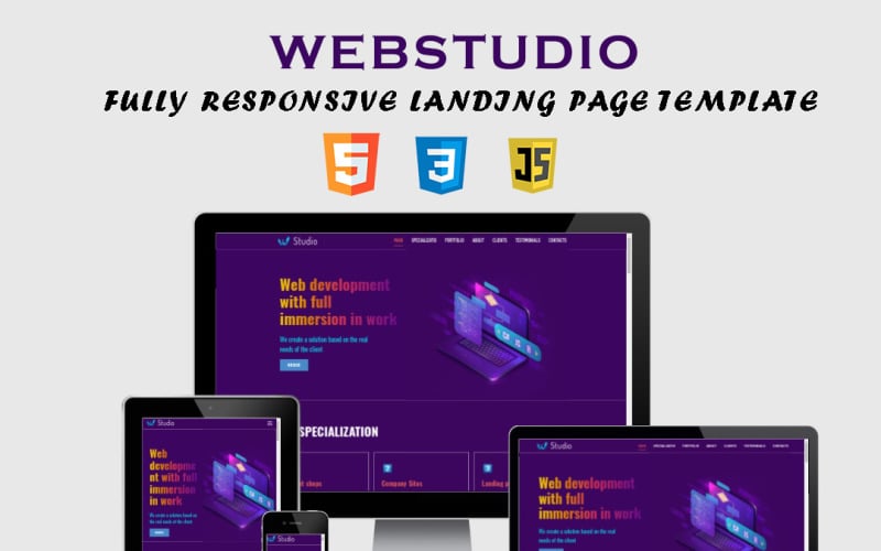 webstudio fully responsive working landing page template original