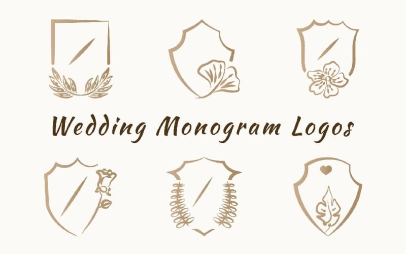 wedding monogram pro logo pack original