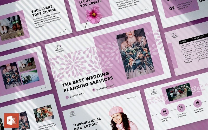 wedding planner presentation powerpoint template original