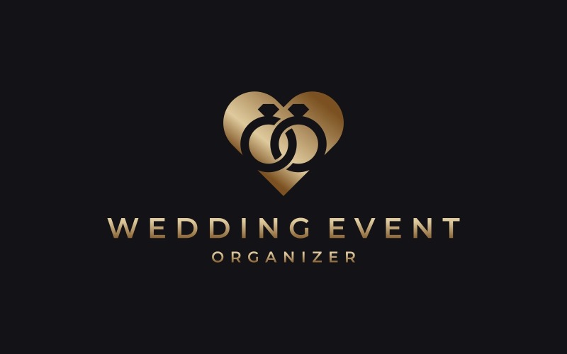 wedding rings love gold logo original