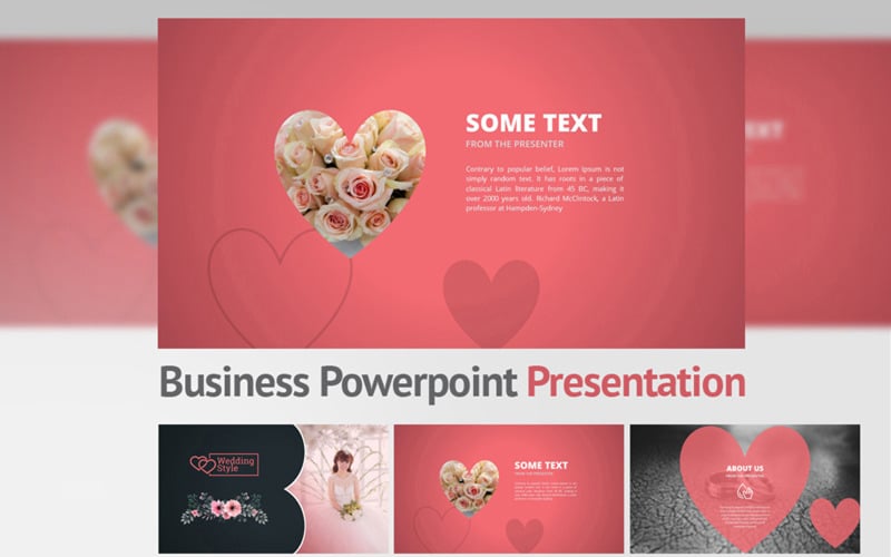 wedding style powerpoint template original