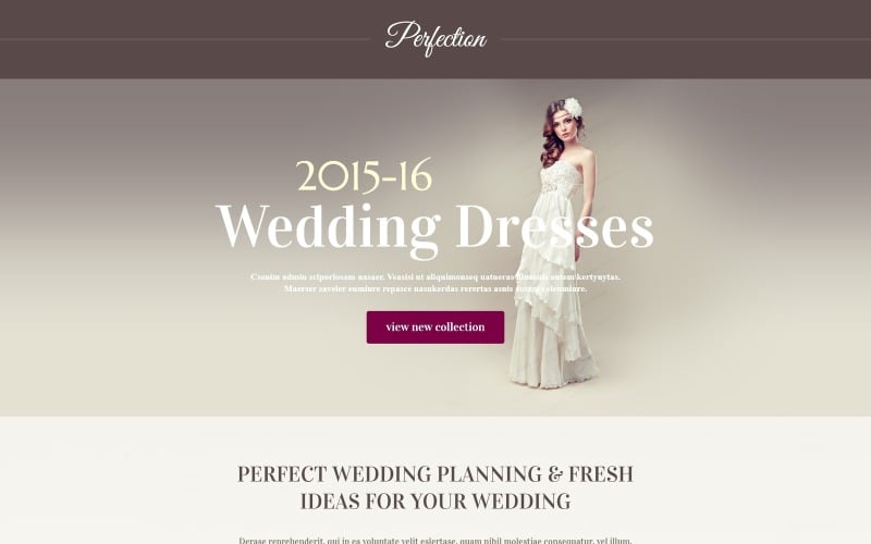 wedding venues responsive landing page template original
