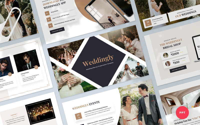 weddingly wedding planner presentation powerpoint template original