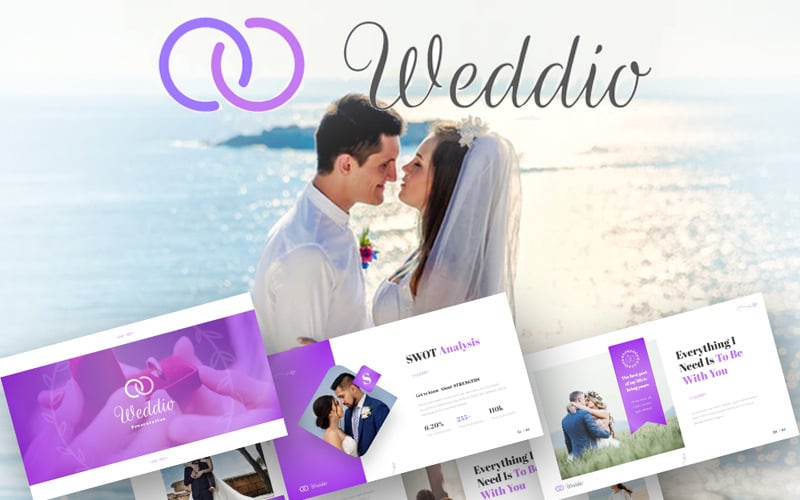 weddio wedding event powerpoint template original
